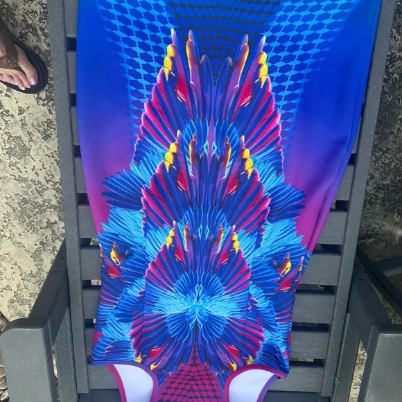 Laundry by Shelli Segal Geometric Print Dress | Sleeveless | Size M | Multicolor - Picture 2 of 3